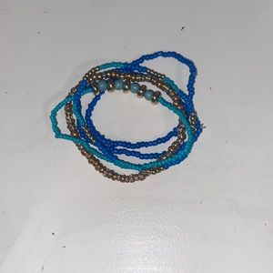 Beaded bracelets DISCLAIMER THERE ARE ONLY FIVE BRACELETS NOT FIVE PAIRS